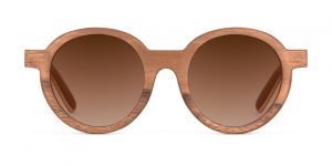 Hippy Hippy Walnut Round Designer Sunglasses VAKAY