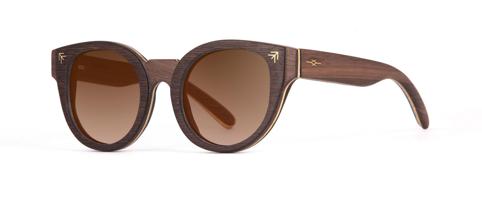 Ithran side Walnut Wenge Sunglasses Designer Eyewear Berber Tattoos